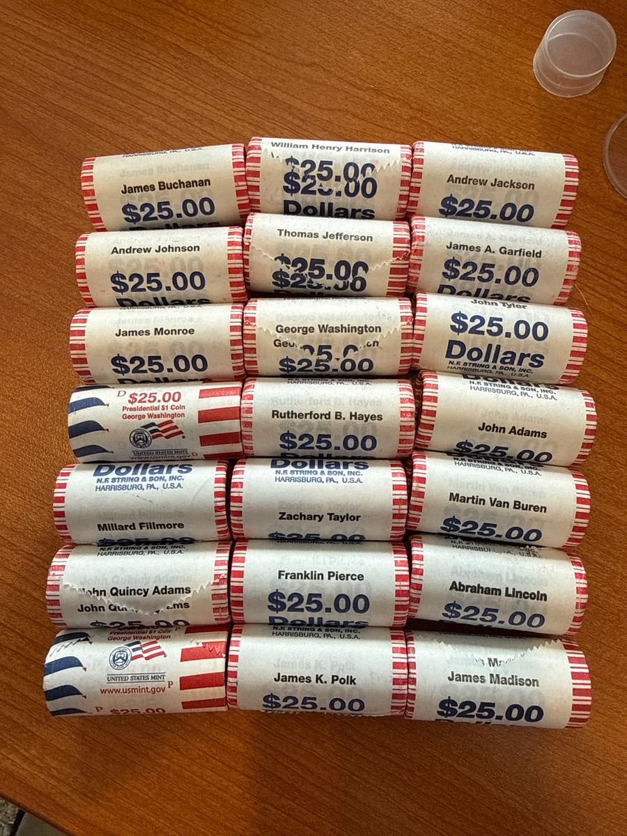 Rolls of Presidential Dollars