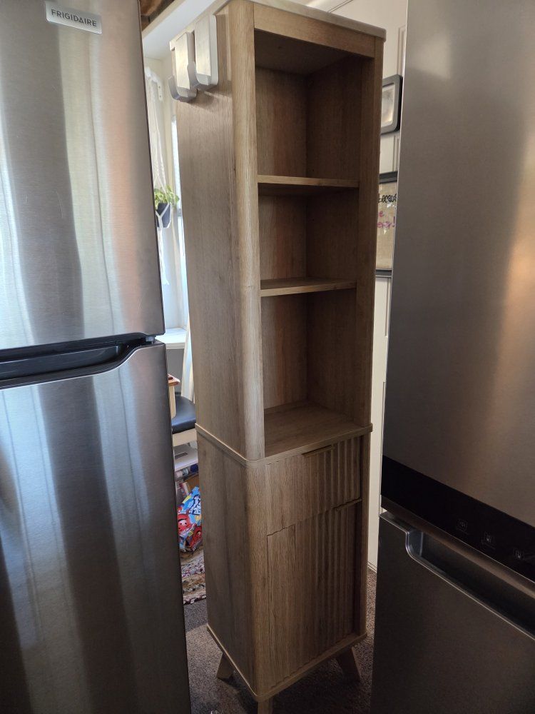 Tall slim shelf