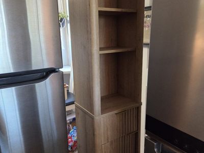 Tall slim shelf