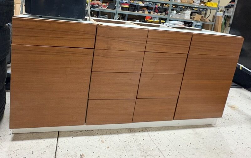 Walnut vanity Cabinets