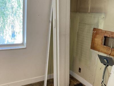 White Accordion Folding Door - Room Divider or Closet Door
