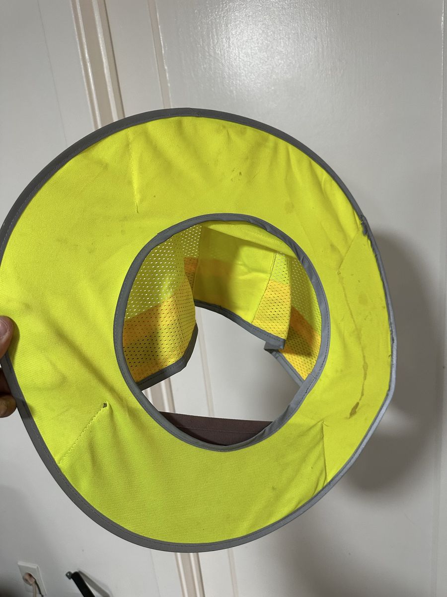 High Visibility Hard Hat Sun Shade Neck Shield