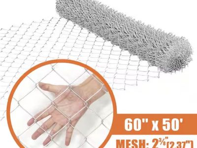$50 LESS THAN HOME DEPOT! BRAND NEW 5’ Tall X 50’ long roll of chain-link fencing
