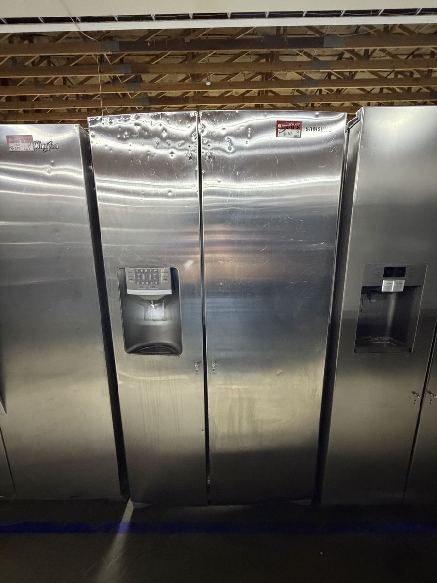 Samsung Stainless Steel Side-by-Side Refrigerator with Warranty - Used