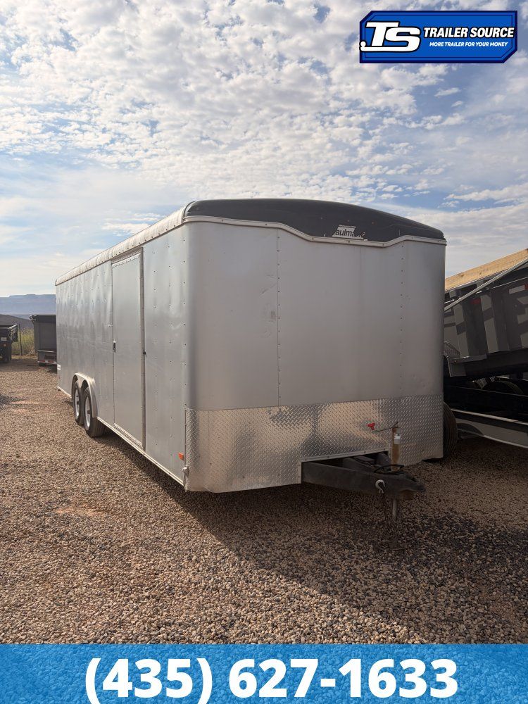 8.5x24 Haulmark Transport Enclosed Cargo Trailer - 10K GVWR - Lower Cabinet, Roof Vent, Stabilizer Jacks, Upper Cabinet