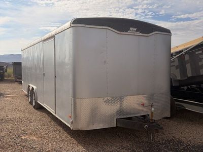 8.5x24 Haulmark Transport Enclosed Cargo Trailer - 10K GVWR - Lower Cabinet, Roof Vent, Stabilizer Jacks, Upper Cabinet