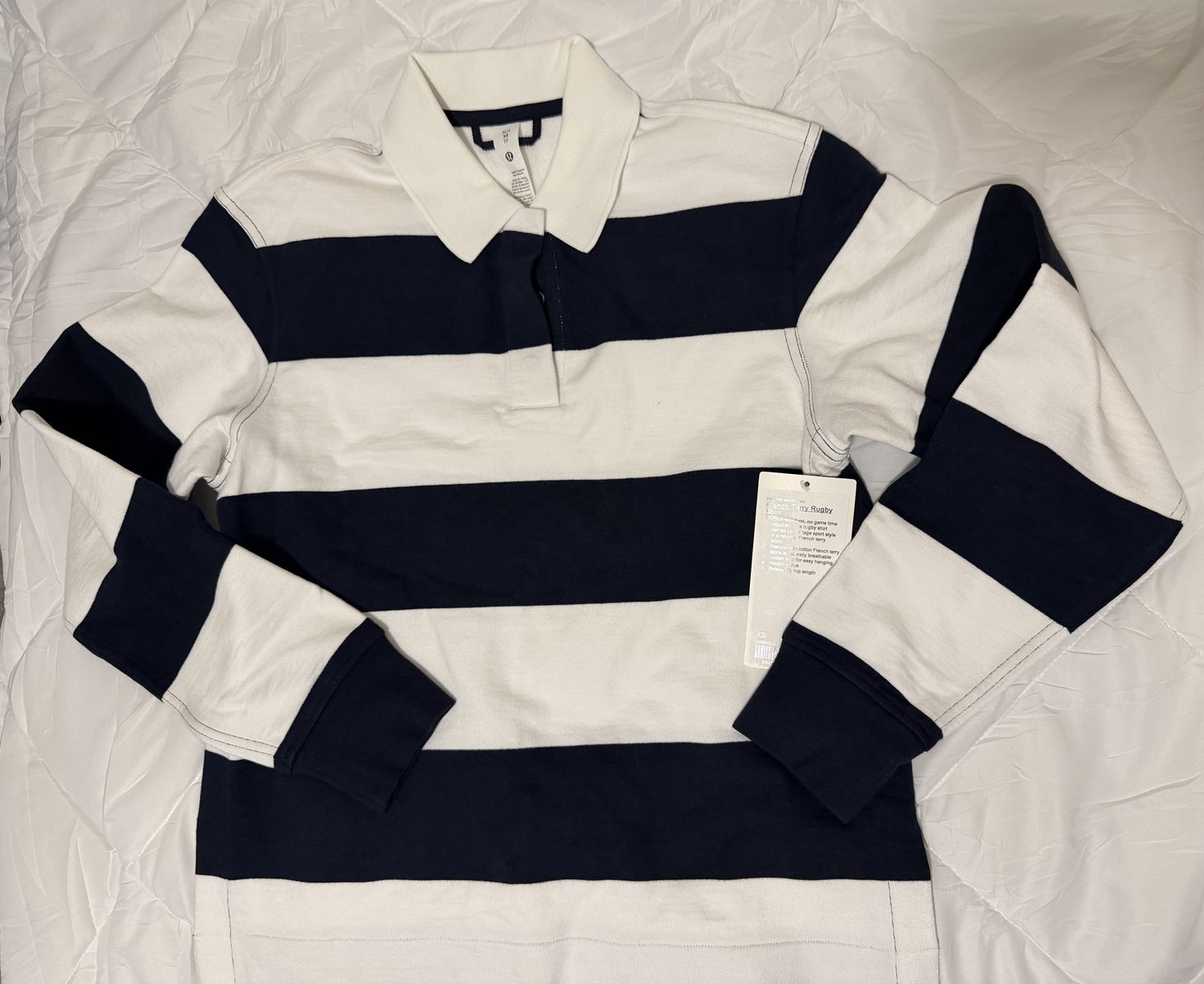 Brand New Lululemon like Rugby Polo, Metal Vent Tech, Hold Tight Long Sleeve and bags NWT
