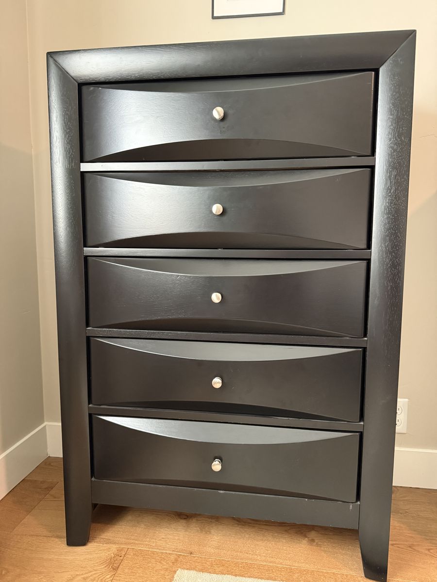 Black Dresser and/or Chest of Drawers