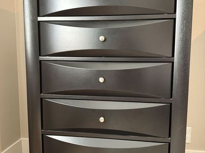 Black Dresser and/or Chest of Drawers
