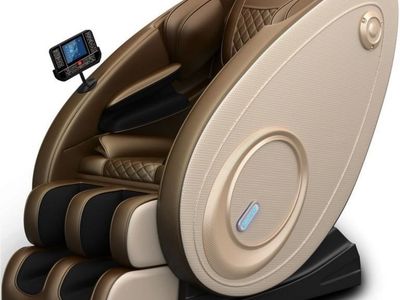 BILITOK Massage Chair Zero Gravity Full Body with Heating and Bluetooth - Gold