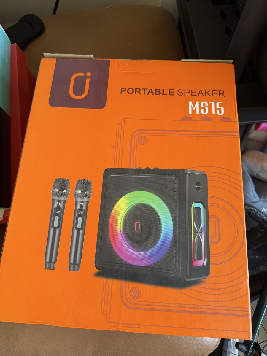 JYX MS75 Portable Bluetooth Karaoke Speaker with Two Microphones