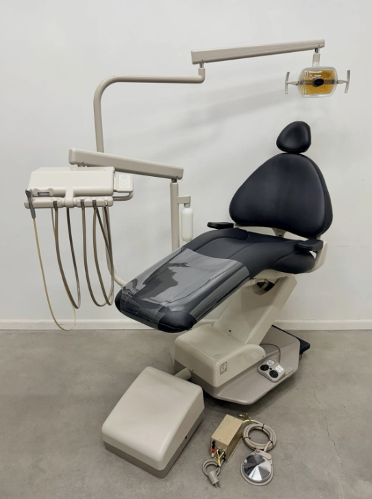 ADEC 1040 Dental Chair With Doctors Delivery And Exam Light - New Upholstery