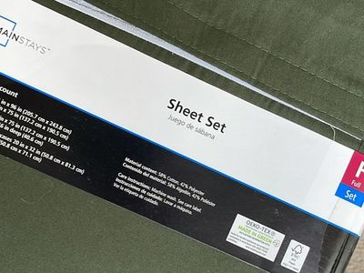 Mainstays full green 300 thread count sheet set
