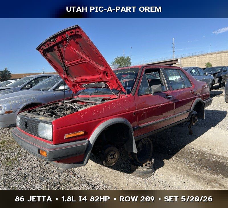 1986 Volkswagen Jetta Mk2 Parts - UTPAP Orem