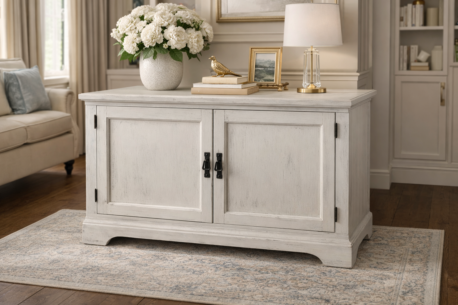 Solid Wood Entertainment Center TV Stand