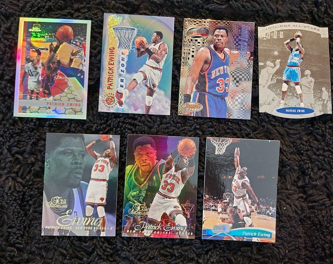 Patrick Ewing Card lot. Topps chrome refractor 