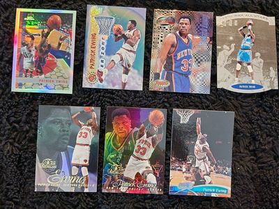 Patrick Ewing Card lot. Topps chrome refractor