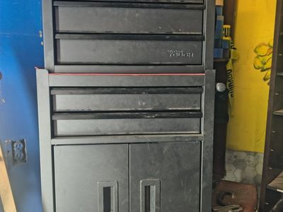Hyper Tough 6-Drawer Rolling Tool Chest & Cabinet Combo - Black, Used