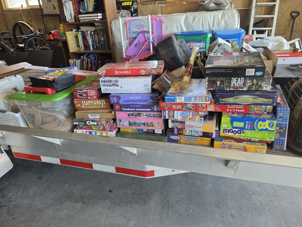Hyrum Garage Sale 
200 N 800 W Hyrum, UT 84319
8am to noon Saturday and Sunday
Games, Crafts, Sewing, Furniture, Toys, More