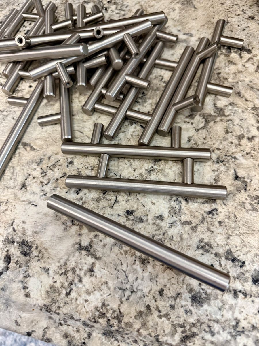 24 Brushed Nickel T-Bar Cabinet Pulls and Handles 3in