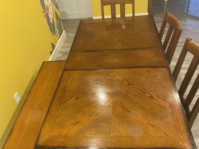 kitchen Table With Bench And Three Chairs