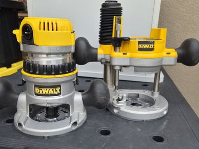 DeWalt 2-1/4 HP Router – Fixed & Plunge Bases