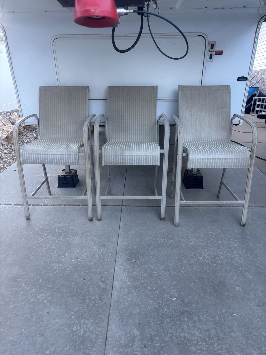 High patio chairs