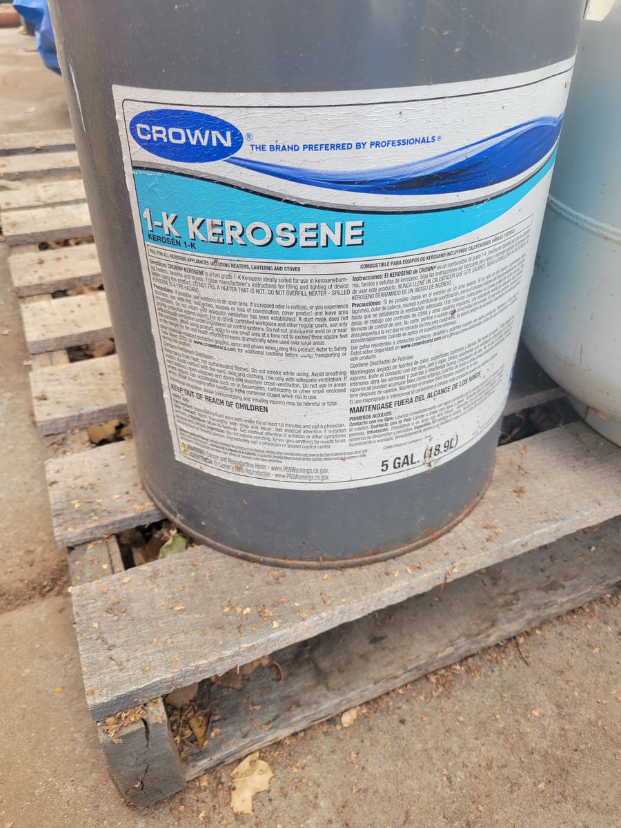 5 gallons 1k kerosine new, $10 obo