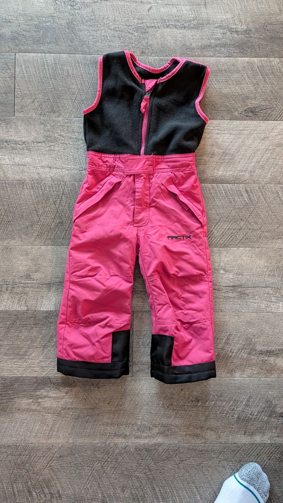 2T Youth Girl Pink Ski Snow Bib Pants