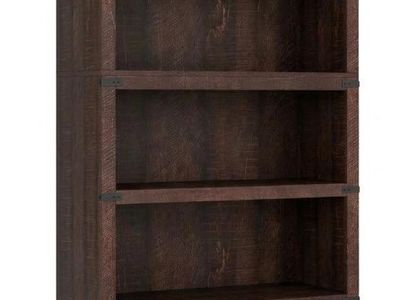 NEW Dark oak Garvee 5 Tier Farmhouse Bookcase