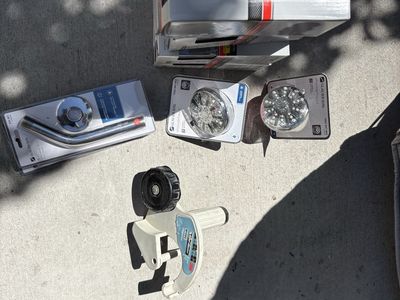 Assorted new Home Improvement Items Including Glacier Bay Showerheads and Defiant Lock