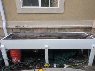 Wooden Raised Garden Bed Planter, White, Large Capacity, Outdoor Garden Planter