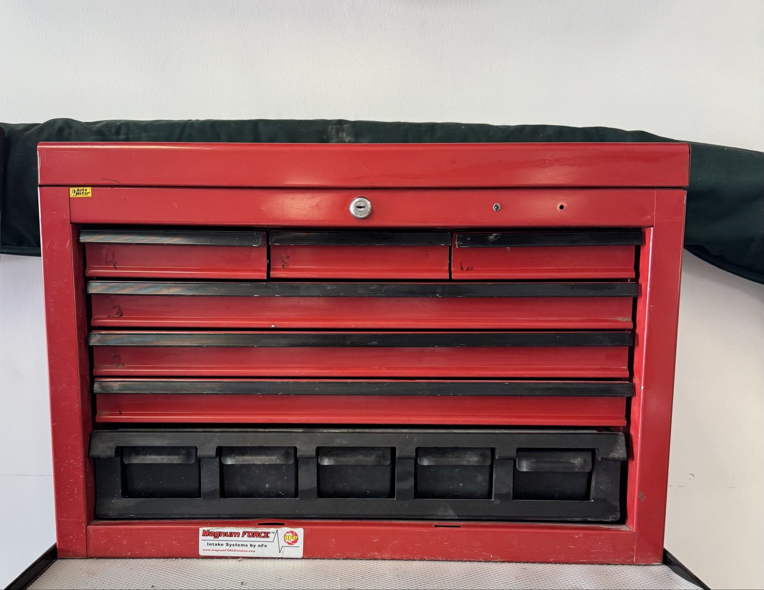 Craftsman Red Metal Portable Toolbox with Multiple Drawers and Organizer Bins