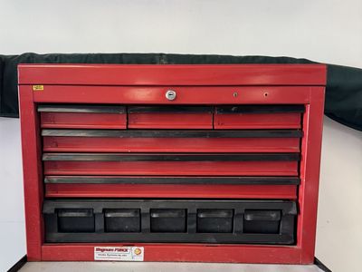 Craftsman Red Metal Portable Toolbox with Multiple Drawers and Organizer Bins