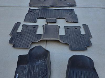 Smartliner Black All-Weather Floor Mats Full Set for Grand Wagoneer.