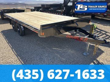 8.5x18 Double A Pro Series HB Deckover Equipment Trailer -  11.5K GVWR -