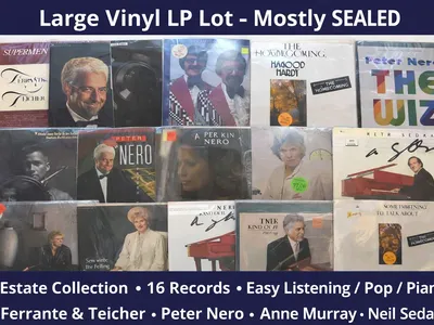 16 Vintage Vinyl LP Record Album Easy Listening Mantovani Sedaka + Lot MOST NEW