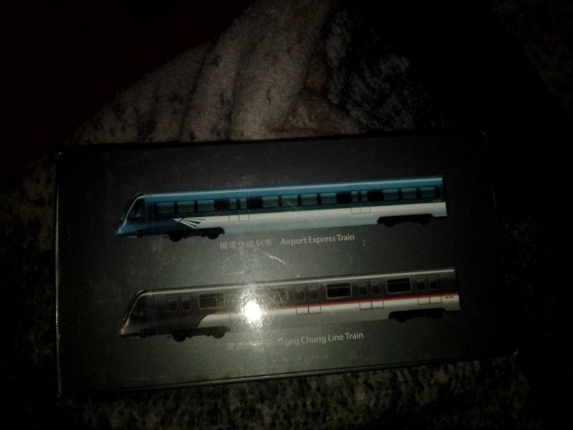 MTR Airport Express Train & Tung Chung Line Train Model Set - Collectible Railway Souvenir