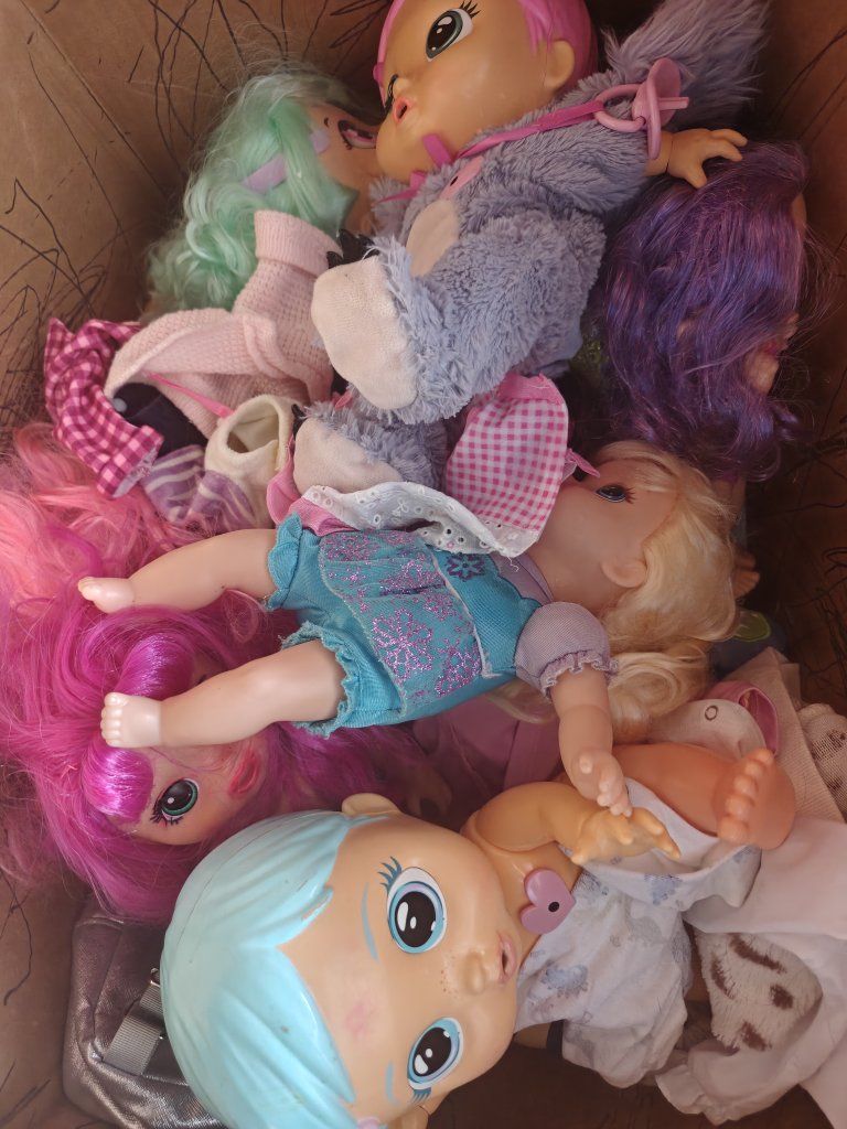 3 large boxes of different toys in good condition 