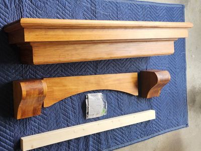 48" Mantel Dogberry Oak