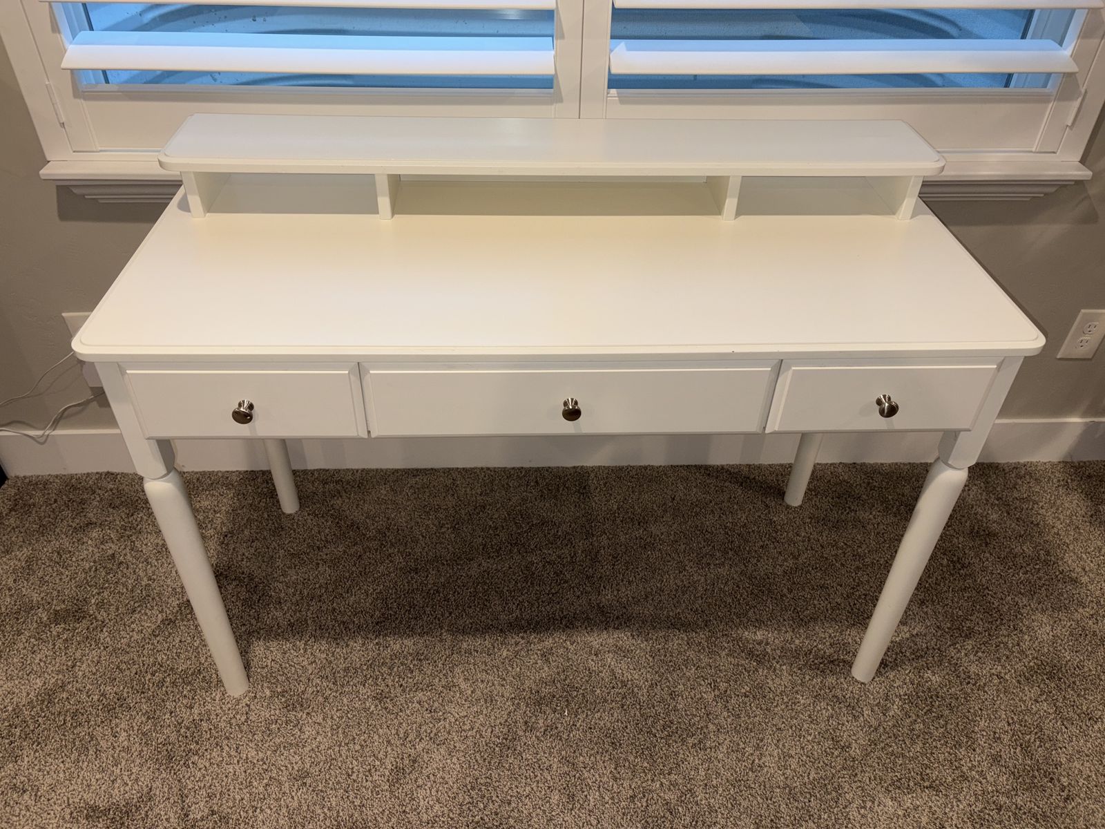 White IKEA Desk