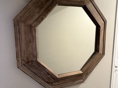 Pottery Barn Solid Wood Mirror W bracket