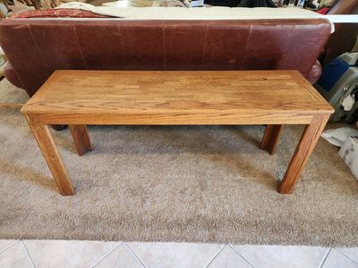 Solid Oak Sofa Entry Table Wood