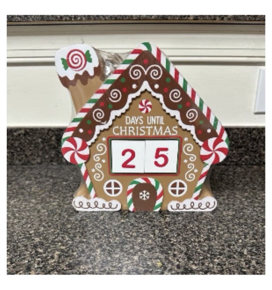 Christmas gingerbread countdown