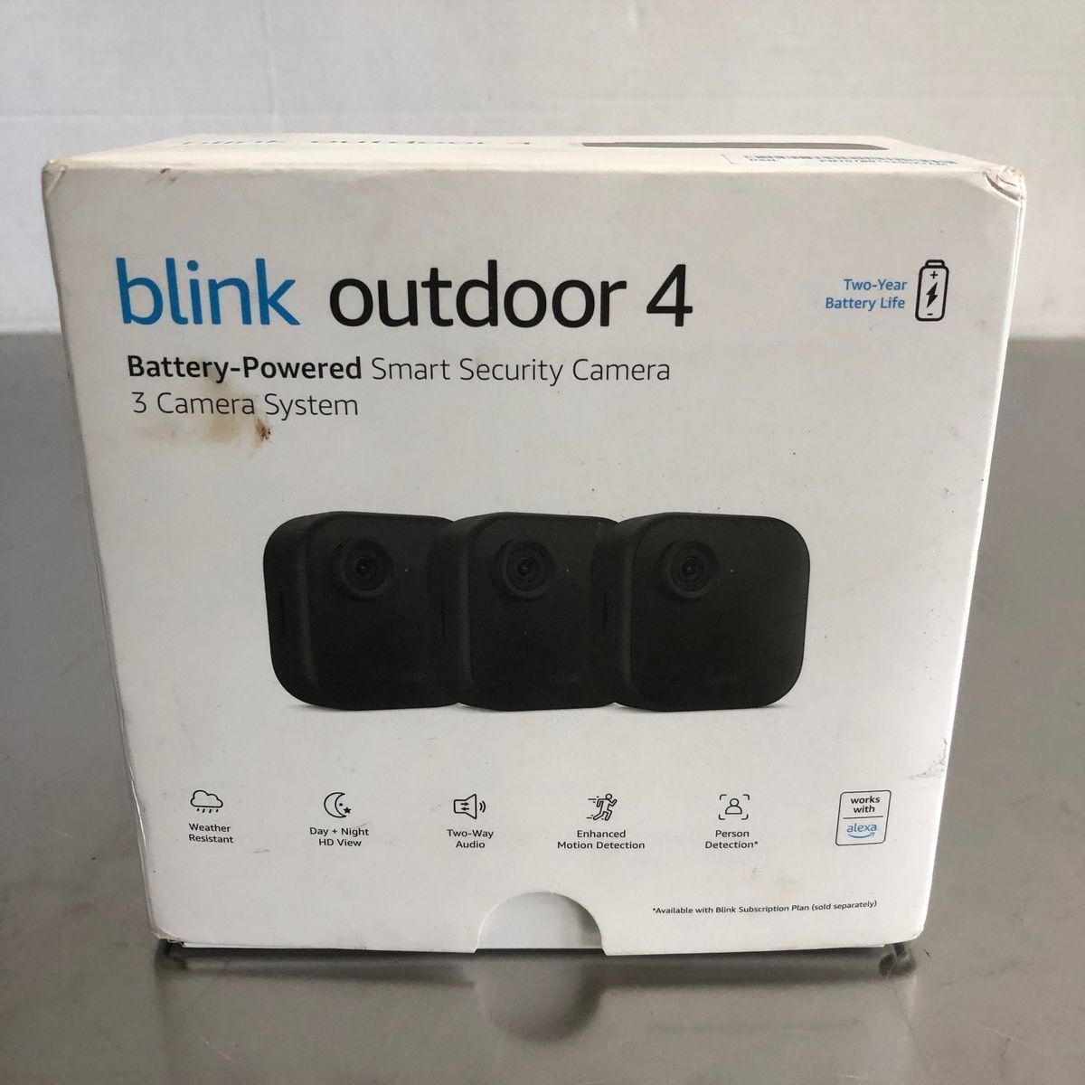 Blink 0b1n5fk48 Outdoor 4 Wireless 3 Camera Smart Security Camera System