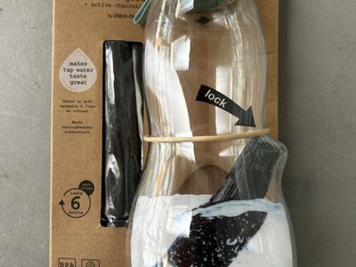 BOX APPETIT Eau Good Water Bottle with Active Charcoal Filter, 800ml/27 fl oz