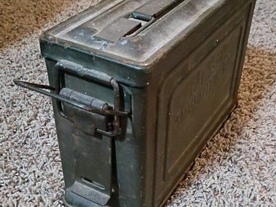 Vintage US Military Cal .30 M1 Ammo Can Metal Storage Box