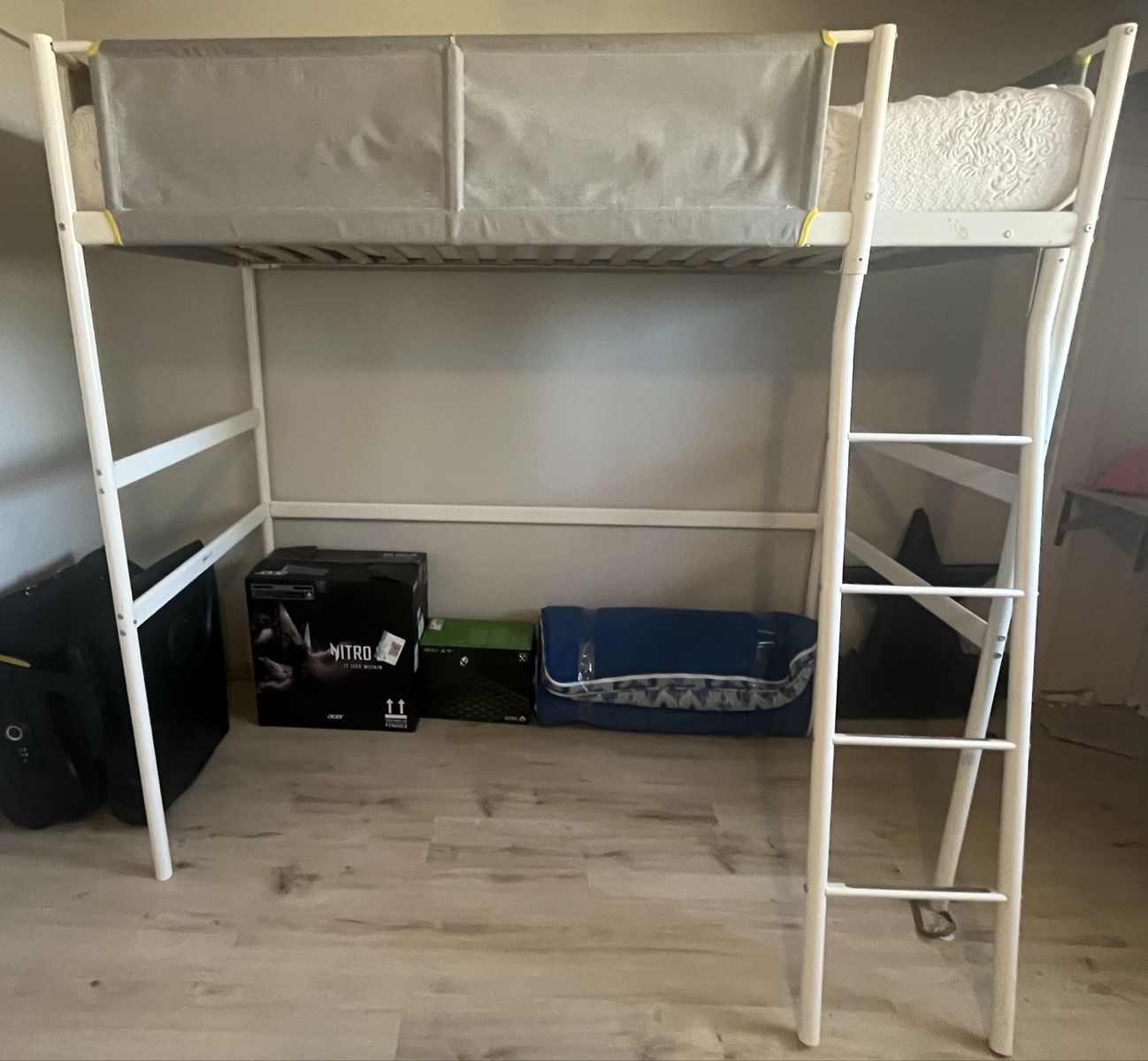 IKEA VITVAL Loft Bed Frame TWIN w/ Mattress