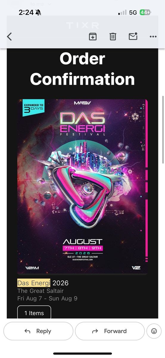 Das Energi Festival 2026 3-Day GA Pass - The Great Saltair (Aug 7-9)