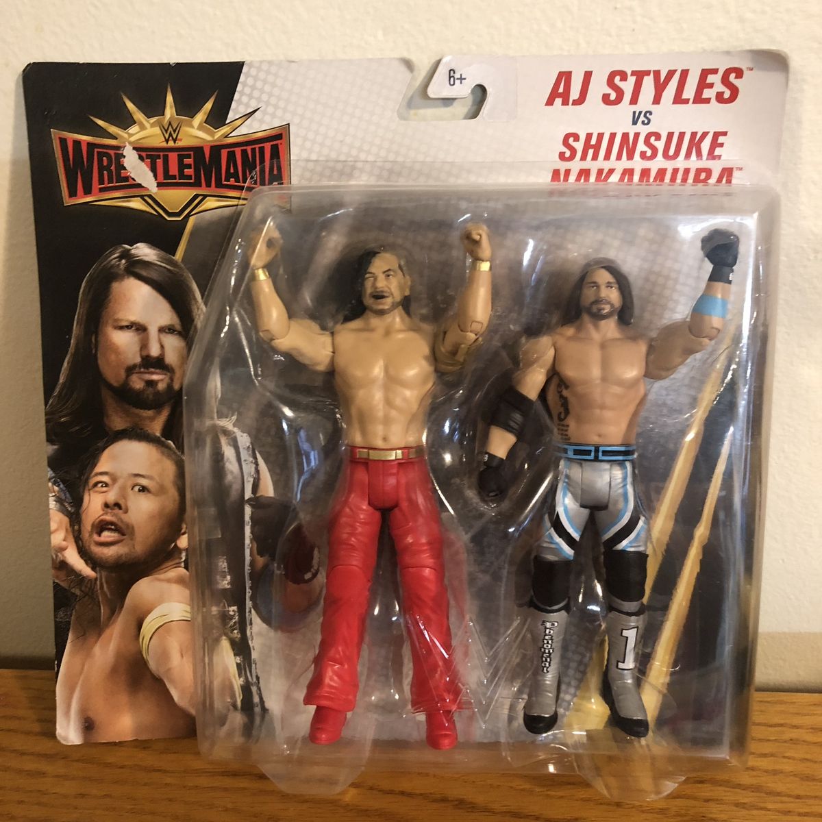 WWE WrestleMania AJ Styles vs Shinsuke Nakamura Action Figure 2-Pack